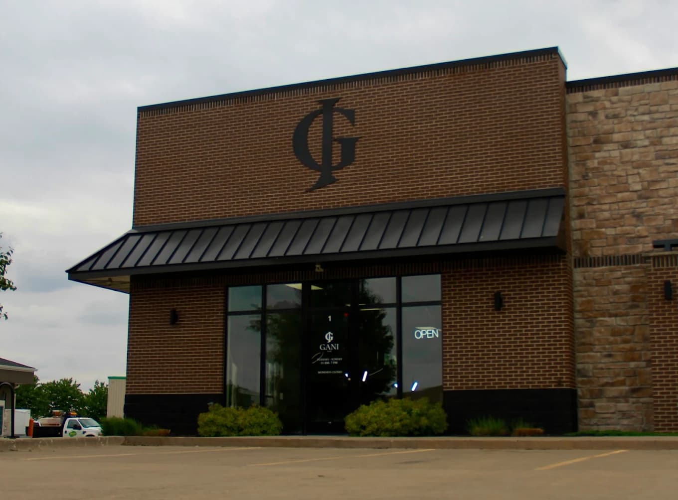 Gani Barbershop storefront in North Liberty